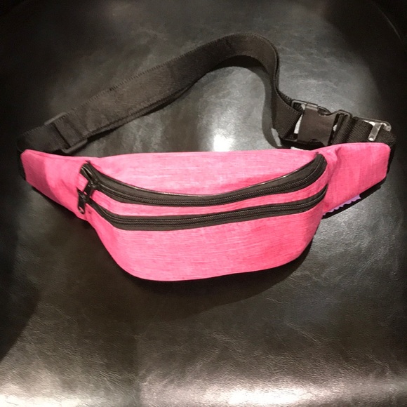 Bags Pink Black Fanny Pack Poshmark